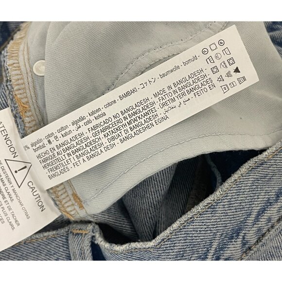 Zara Womens Long Denim Maxi Skirt Small Midi Waist Blue Front Slit 3660/090 NWT - Picture 8 of 15